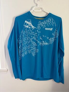 Men’s Long Sleeve Swim Shirt - Teal Blue